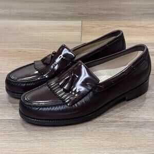 Sas NEW Kiltie Loafer Dress Shoes Brown Moc Toe Tassel Mens 12 Made USA HandSewn